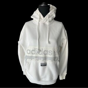 Adidas Cream Hoodie with Logo